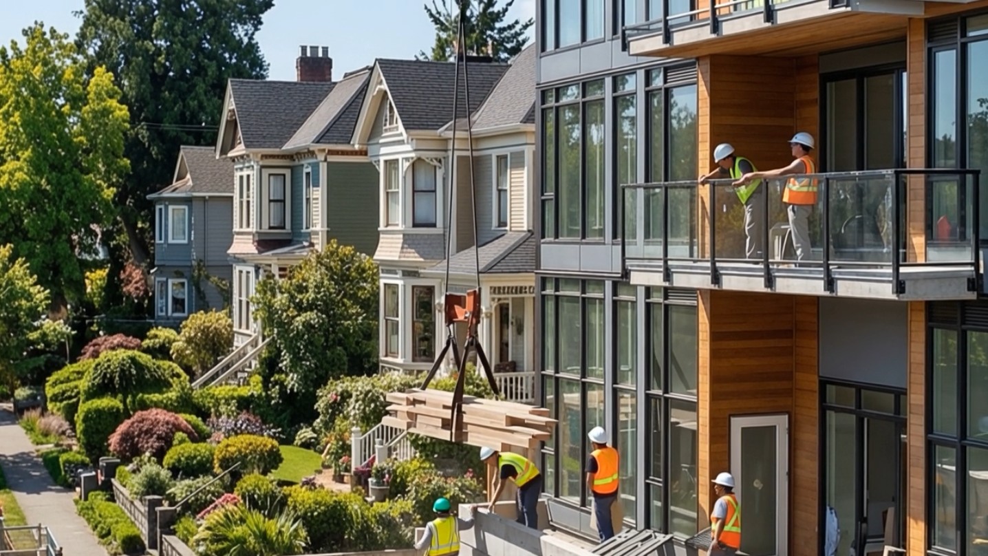 image depicting employees collaborating (for a manufacturing plant)